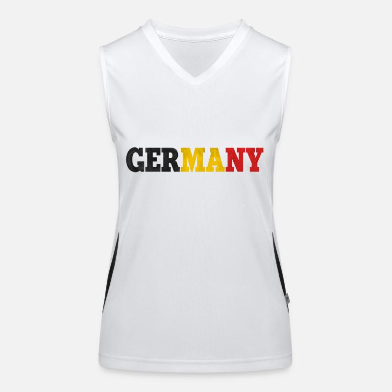 Germany Débardeur respirant contrasté Femme