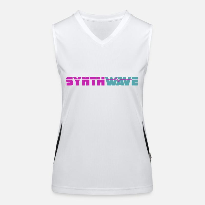 Synthwave Débardeur respirant contrasté Femme