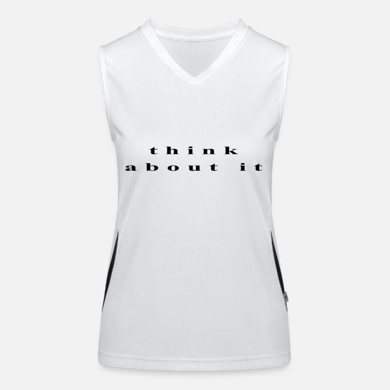 think about it Débardeur respirant contrasté Femme