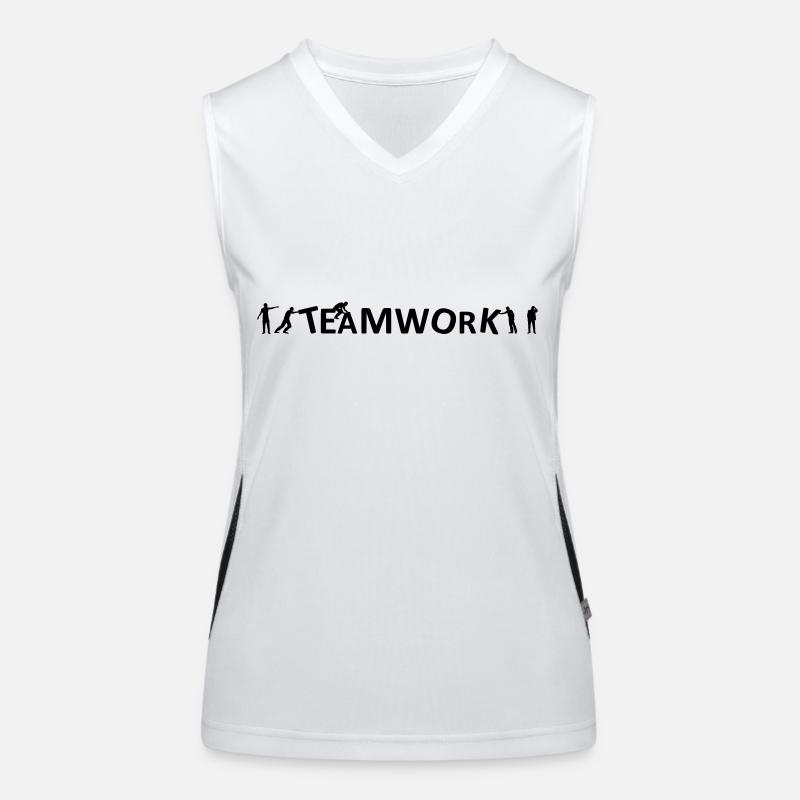 Menschen - Teamwork Funktionelles Kontrast-Tank Top für Frauen