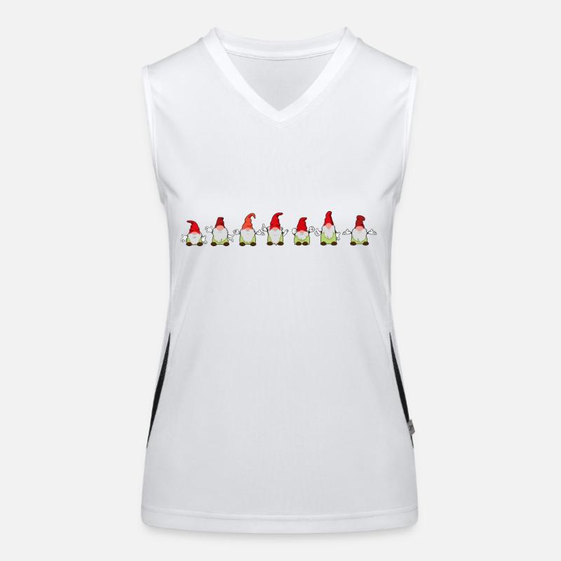 7 Gartenzwerge Funktionelles Kontrast-Tank Top für Frauen