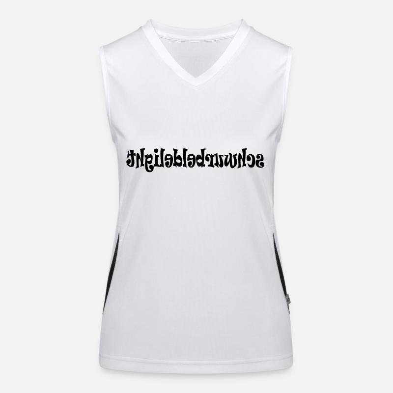 Schwurbeldelight Spiegel Funktionelles Kontrast-Tank Top für Frauen