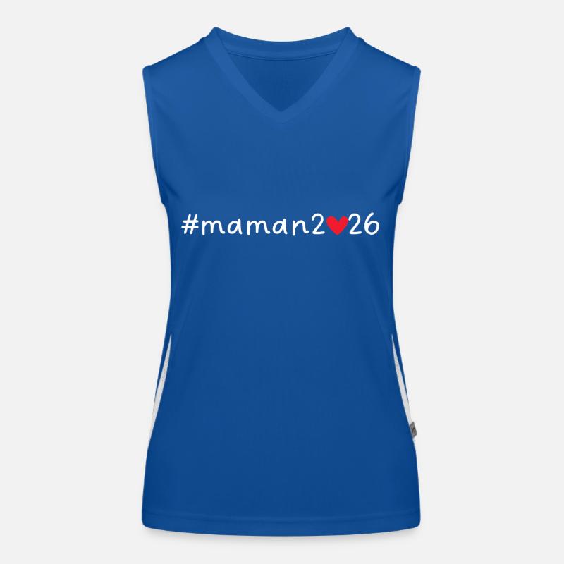 Mama 2026 Funktionelles Kontrast-Tank Top für Frauen