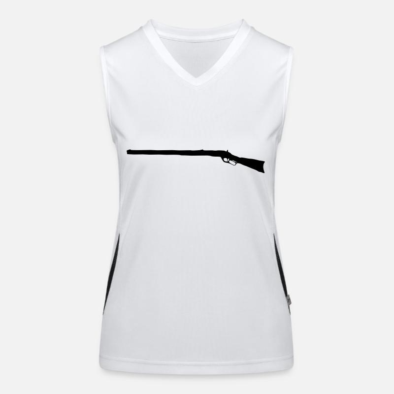 winchester73_vec_1 de Funktionelles Kontrast-Tank Top für Frauen