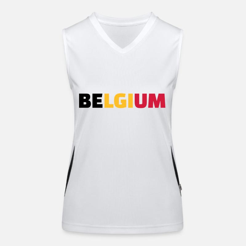 Belgien Funktionelles Kontrast-Tank Top für Frauen