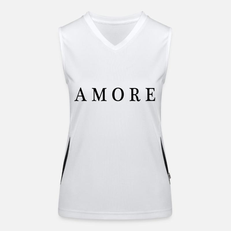 Amore Liebe Geschenk Funktionelles Kontrast-Tank Top für Frauen