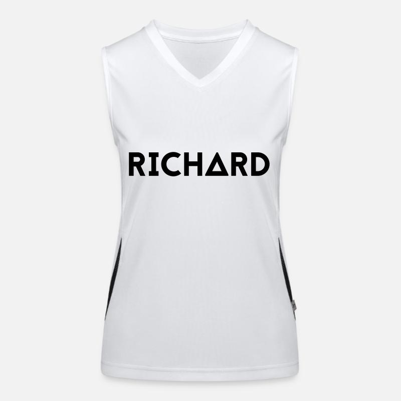 Vorname Richard Funktionelles Kontrast-Tank Top für Frauen