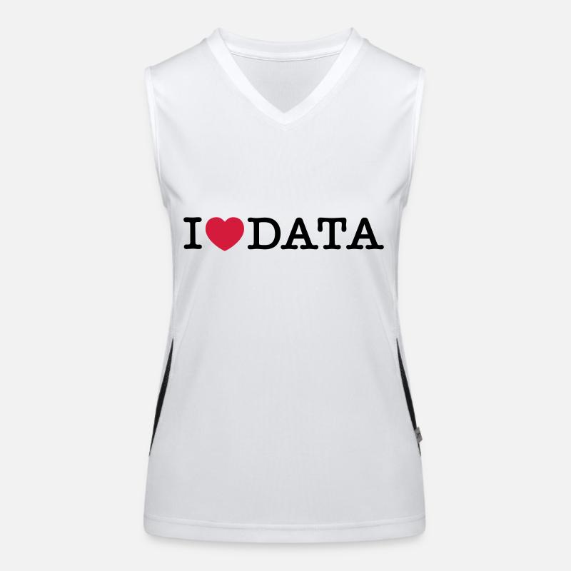 I Love Data Débardeur respirant contrasté Femme