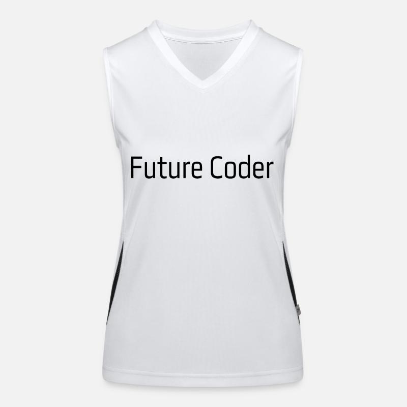 Zukünftige Programmiererin Funktionelles Kontrast-Tank Top für Frauen