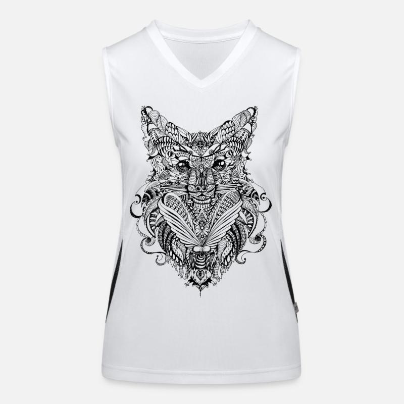 doodle Fuchs Débardeur respirant contrasté Femme