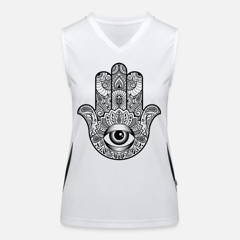 Main de fatima Débardeur respirant contrasté Femme