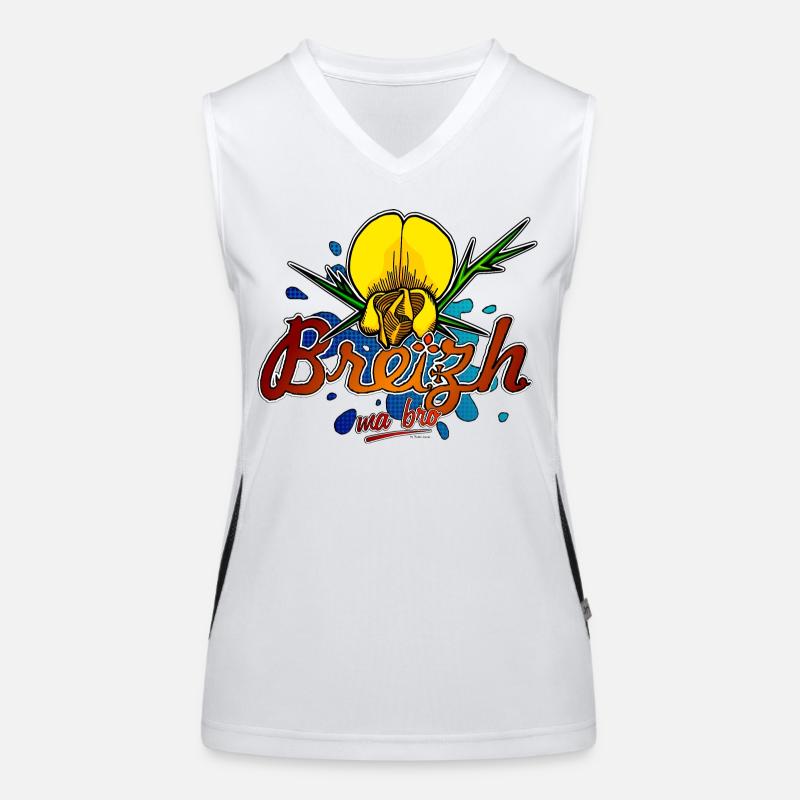 Ajonc de Bretagne Débardeur respirant contrasté Femme