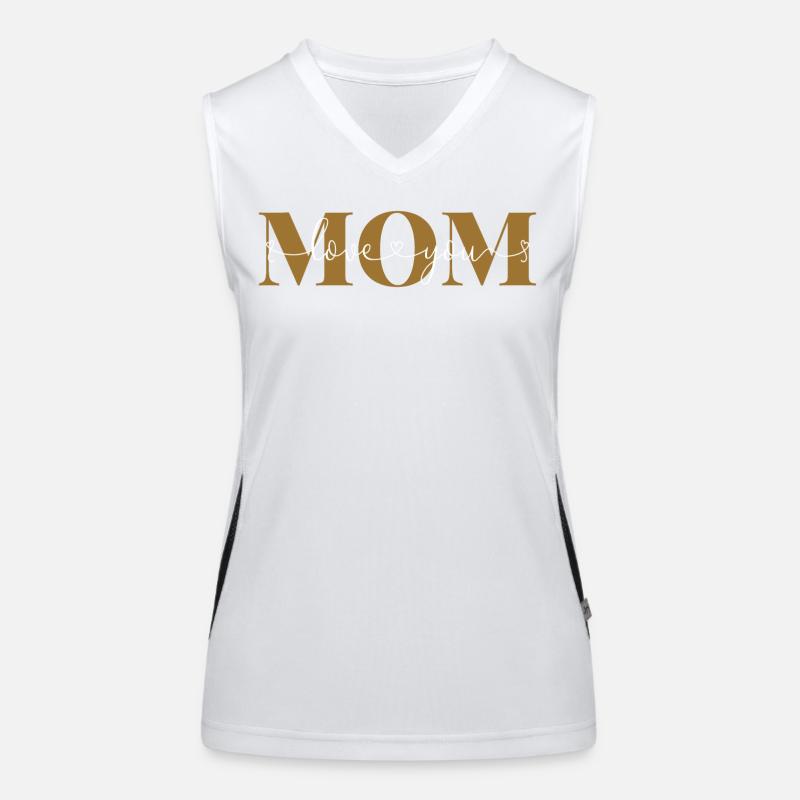 Je t’aime Maman Déclaration d’amour Mère Chère Maman Débardeur respirant contrasté Femme