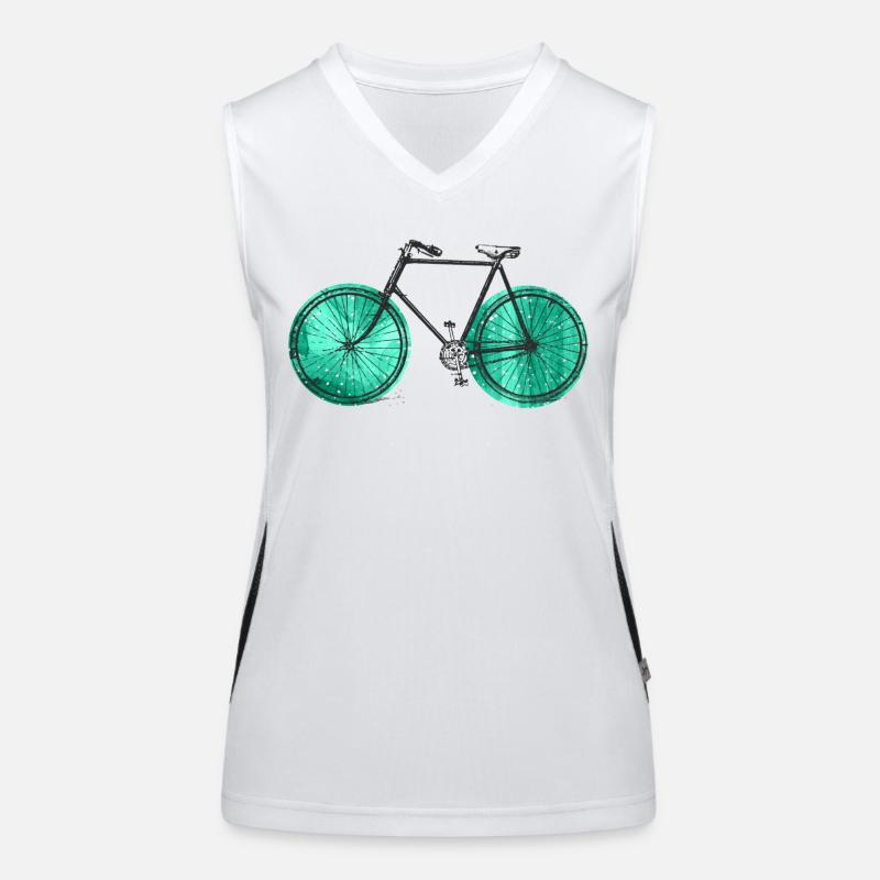 Bicycle - Women's Functional Contrast Tank Top - white/black