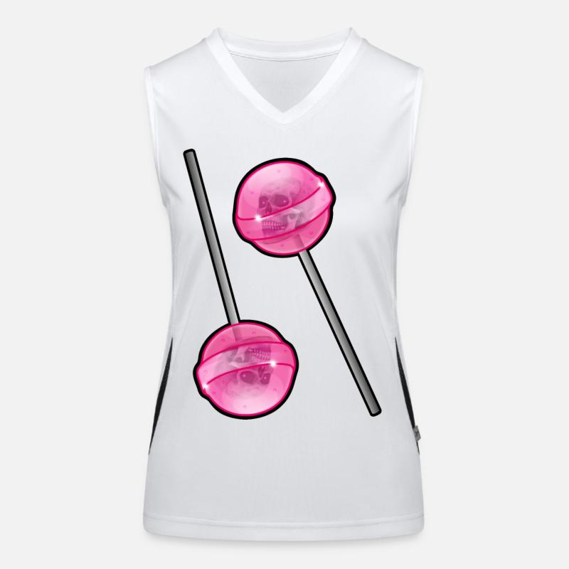 Sucette Crâne Débardeur respirant contrasté Femme