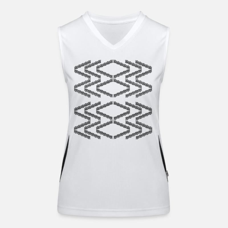 Motif en zigzag Débardeur respirant contrasté Femme