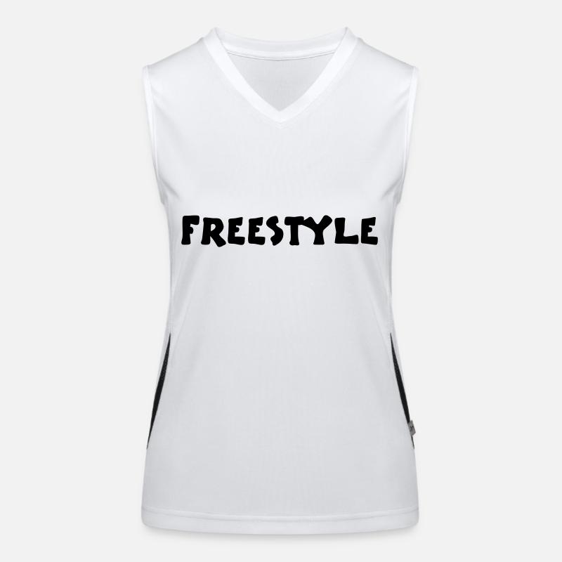 freestyle2_vec_1fr Débardeur respirant contrasté Femme