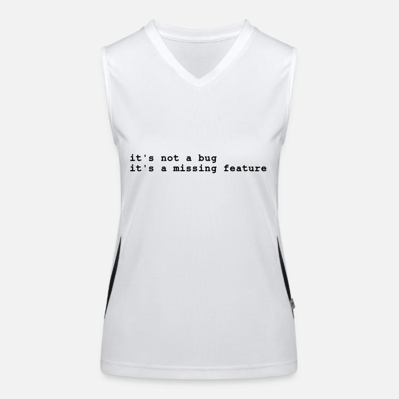 it's not a bug - it's a missing feature Funktionelles Kontrast-Tank Top für Frauen