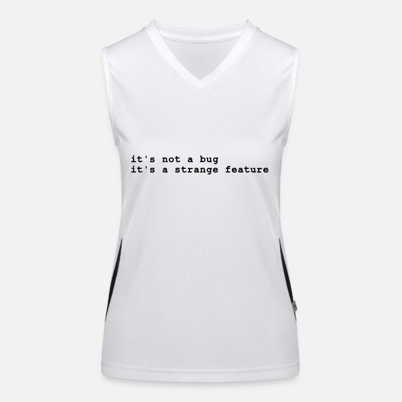 it's not a bug - it's a strange feature Women's Functional Contrast Tank Top