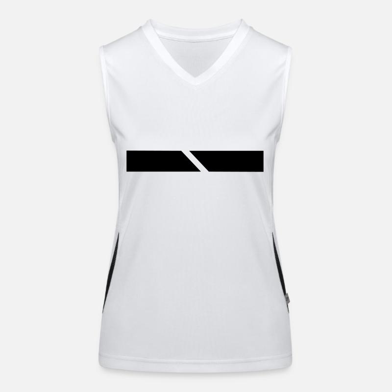 Balken/Streifen Funktionelles Kontrast-Tank Top für Frauen