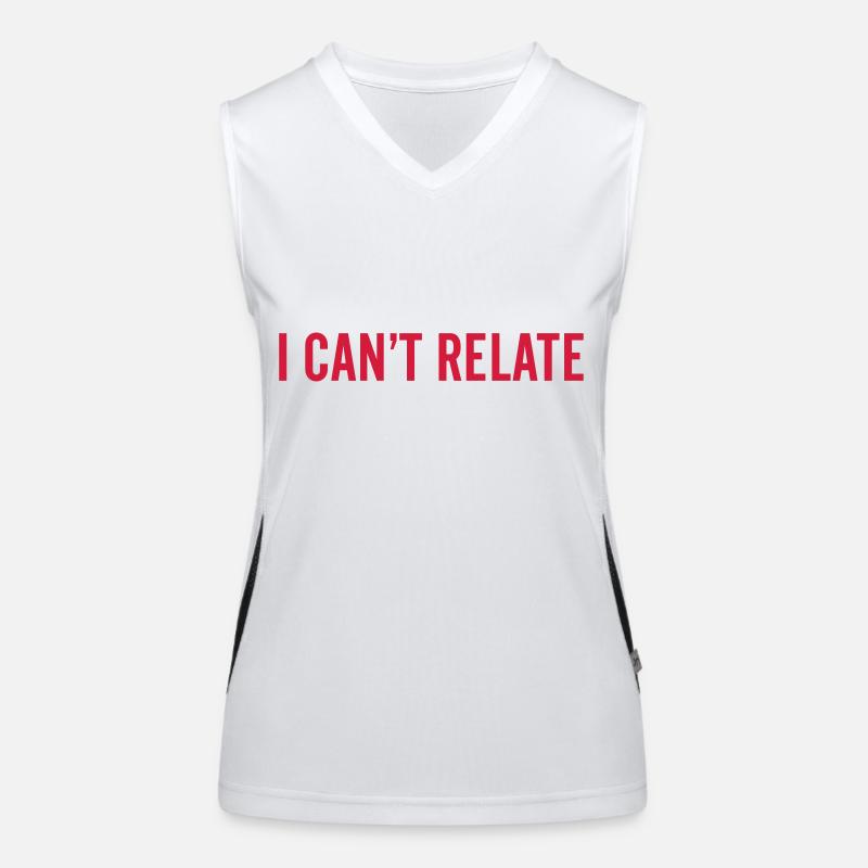 I can't relate Débardeur respirant contrasté Femme