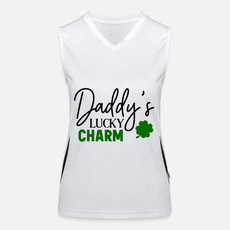 Daddy lucky charm Women's Functional Contrast Tank Top
