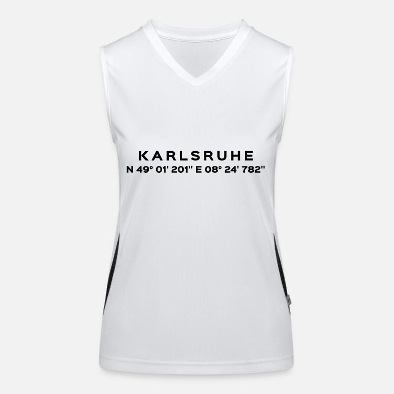 Karlsruhe Débardeur respirant contrasté Femme