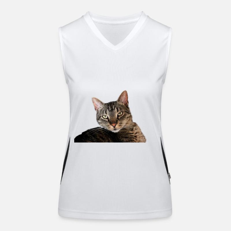Katze Kätzchen Funktionelles Kontrast-Tank Top für Frauen