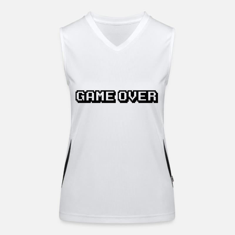 Game Over Funktionelles Kontrast-Tank Top für Frauen