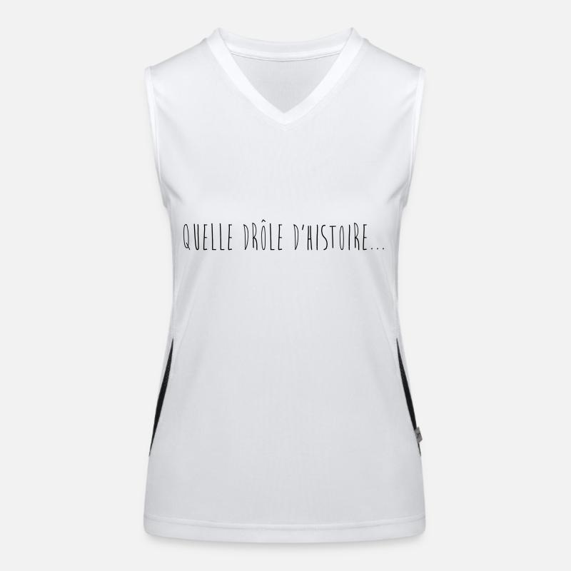 Drôle d'histoire... Débardeur respirant contrasté Femme