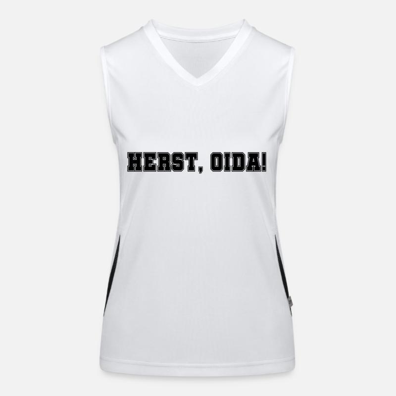 Herst, Oida! Funktionelles Kontrast-Tank Top für Frauen
