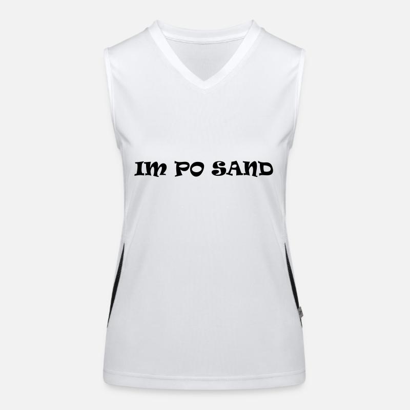 Im Po Sand Funktionelles Kontrast-Tank Top für Frauen