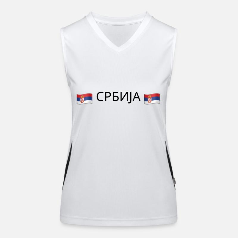 Србија Women's Functional Contrast Tank Top