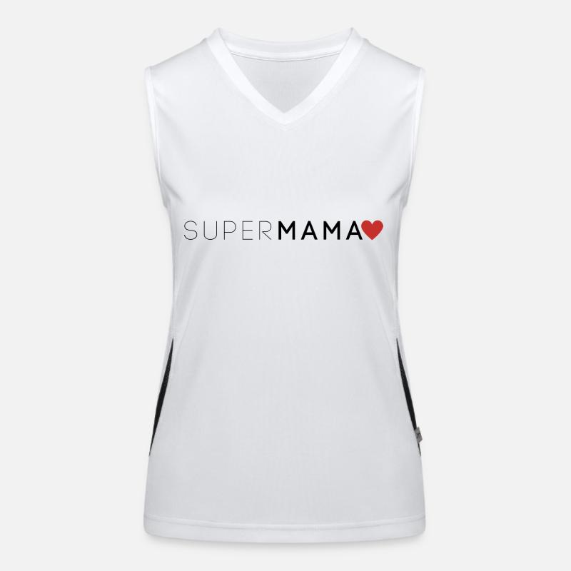SuperMama Muttertag T-Shirt Funktionelles Kontrast-Tank Top für Frauen
