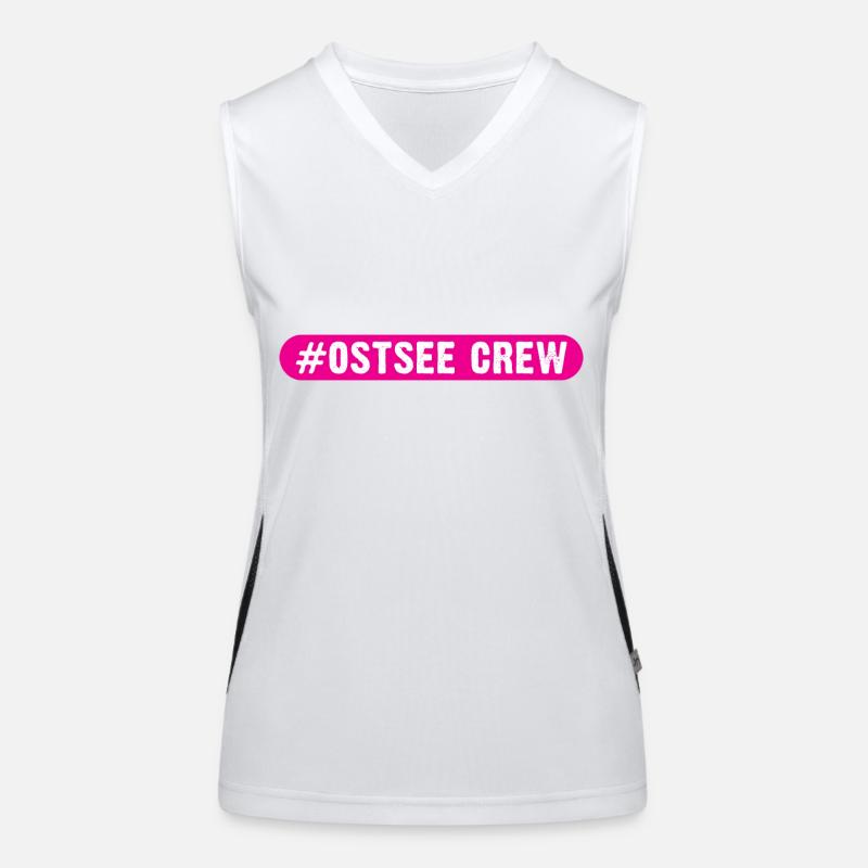 Ostsee Crew Funktionelles Kontrast-Tank Top für Frauen