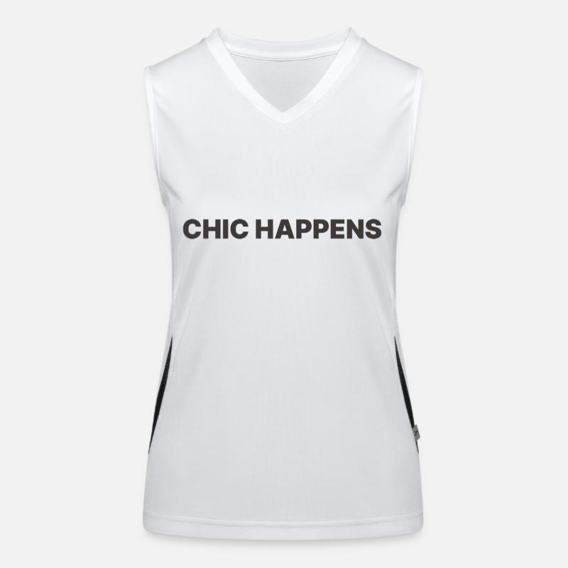 CHIC HAPPENS Funktionelles Kontrast-Tank Top für Frauen