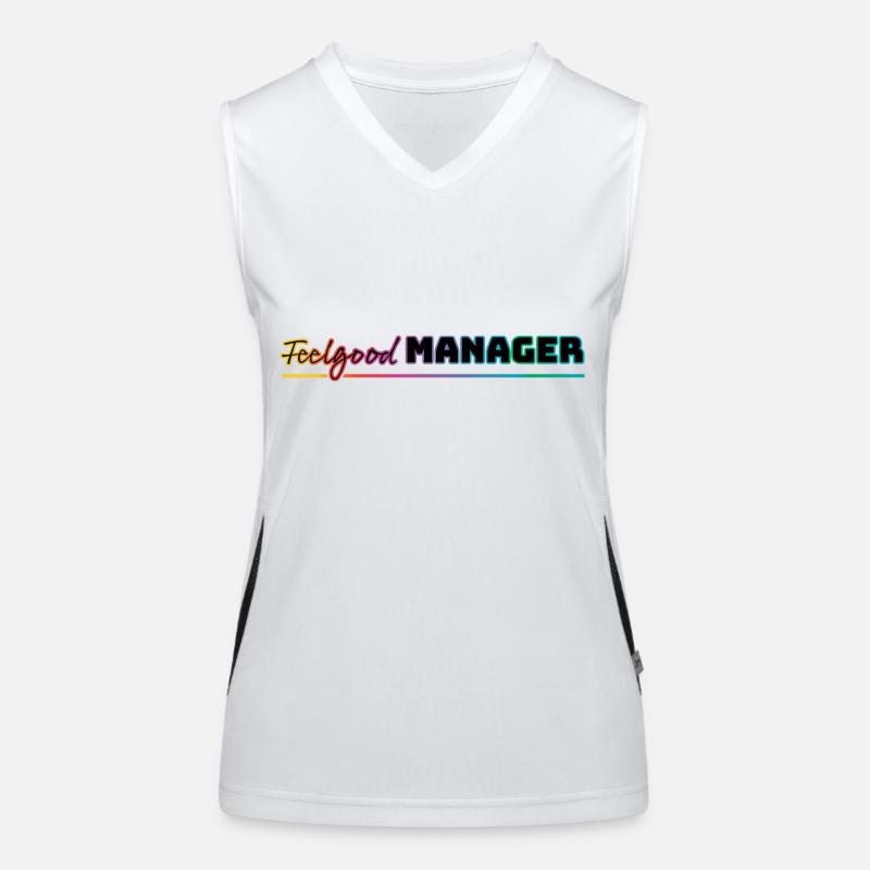 Design Feelgood Manager coloré Débardeur respirant contrasté Femme