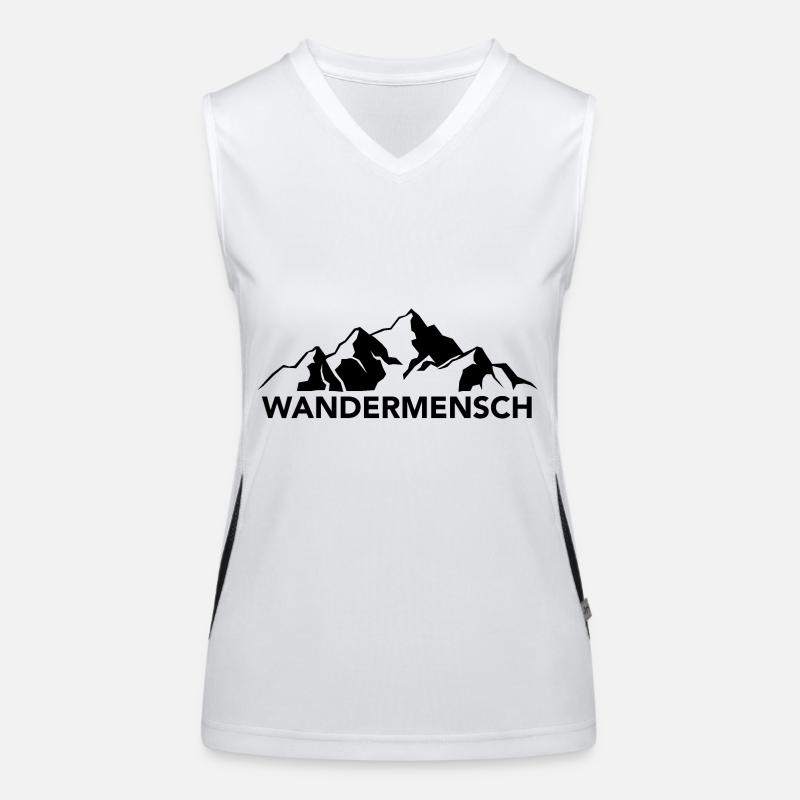 Wandermensch - (4) Funktionelles Kontrast-Tank Top für Frauen