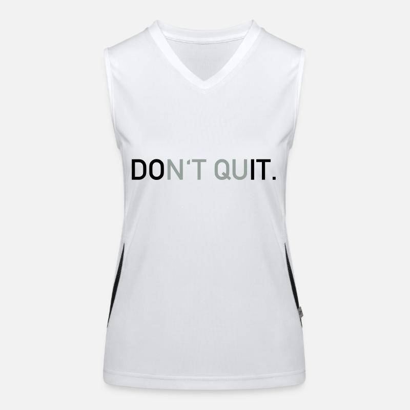 Don't quit Funktionelles Kontrast-Tank Top für Frauen