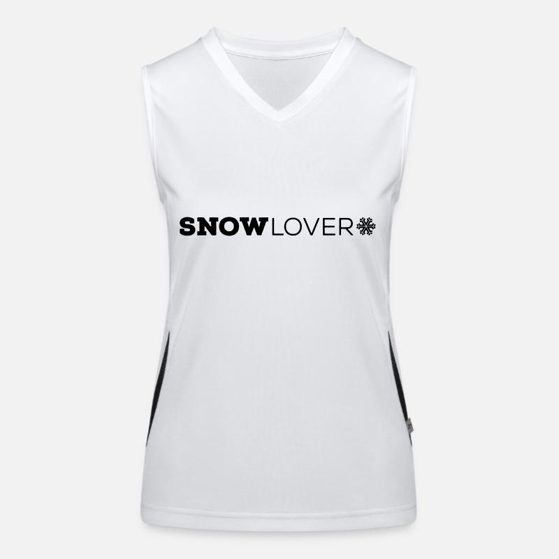 SNOW Lover Ärmel Funktionelles Kontrast-Tank Top für Frauen