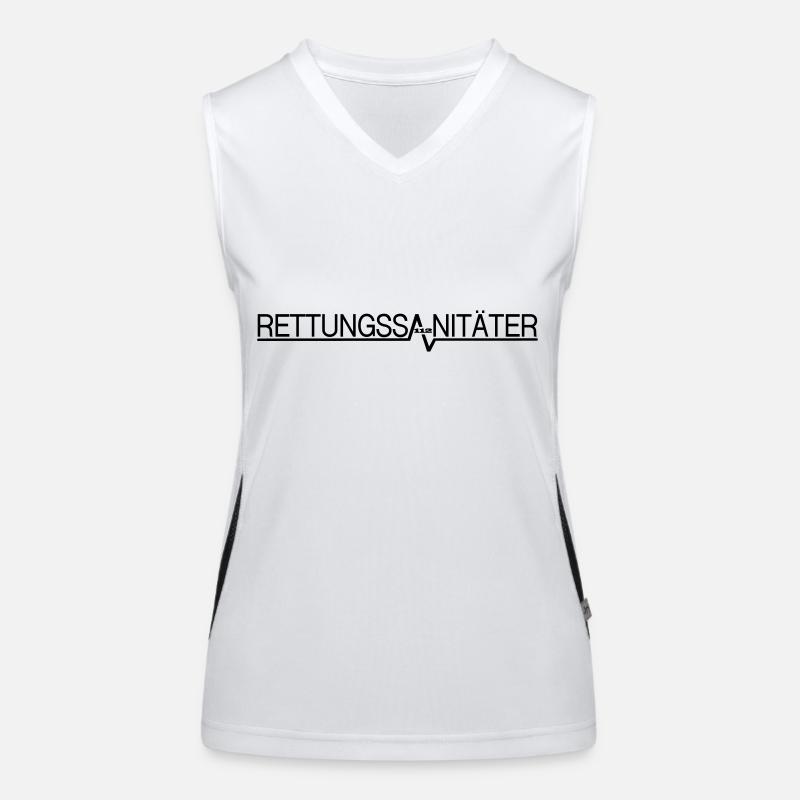Rettungssanitäter Funktionelles Kontrast-Tank Top für Frauen