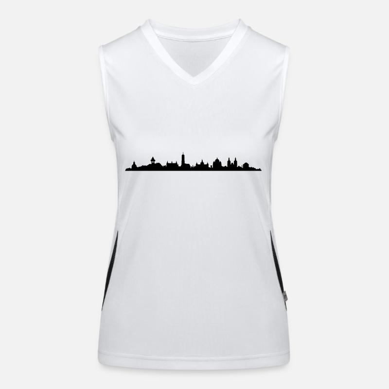 Skyline Graz Funktionelles Kontrast-Tank Top für Frauen