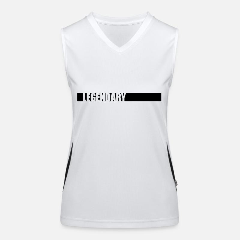 Texte Logo Légendaire Débardeur respirant contrasté Femme