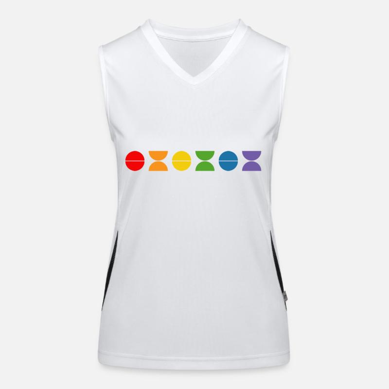 Rainbow fun Women's Functional Contrast Tank Top