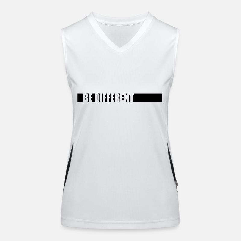 Soyez différent Logo Design Débardeur respirant contrasté Femme