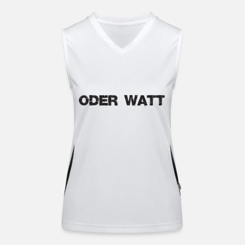"Oder Watt" The most famous saying from the Ruhr area Women's Functional Contrast Tank Top