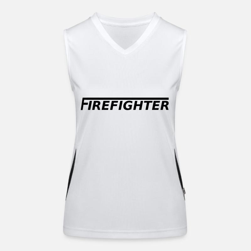 Firefighter LangesF Funktionelles Kontrast-Tank Top für Frauen