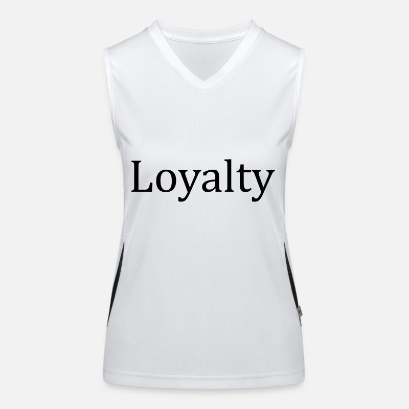 Loyalty - Loyalität Funktionelles Kontrast-Tank Top für Frauen