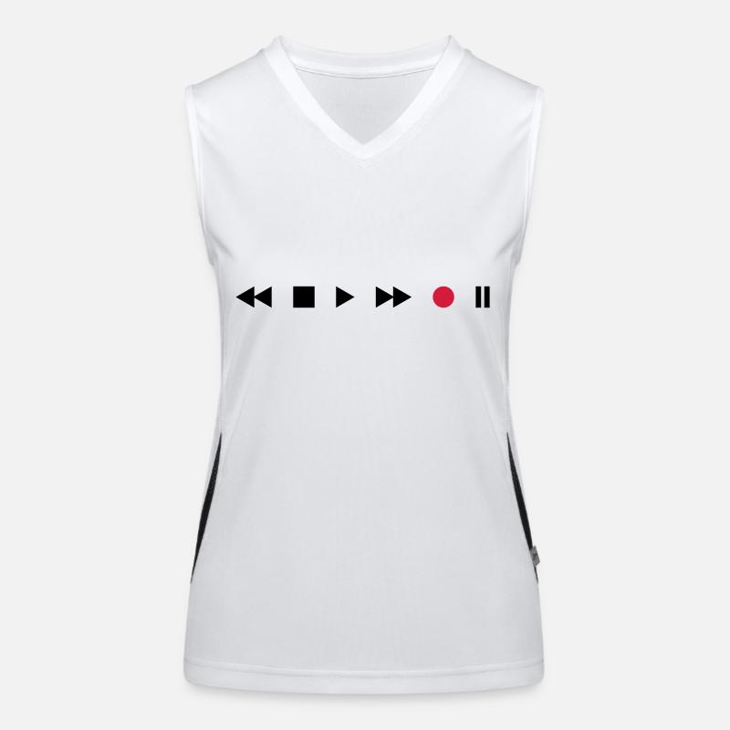 Tape Deck Funktionelles Kontrast-Tank Top für Frauen