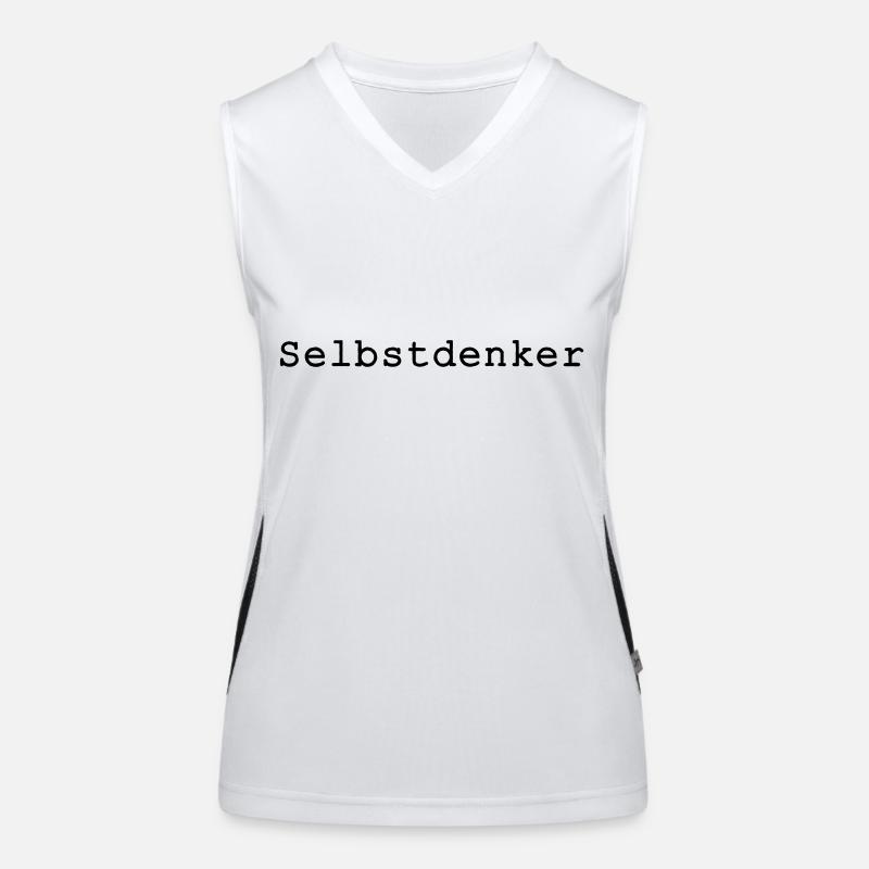 Selbstdenker Funktionelles Kontrast-Tank Top für Frauen